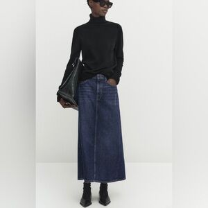 Massimo Dutti WOOL CASHMERE HIGH NECK SWEATER large